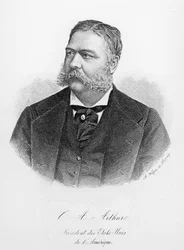 Chester Alan Arthur (1829-86), engraved by A. Weger